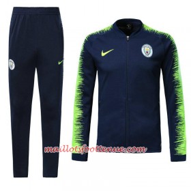Manchester City Ensemble Vestes d'entrainement Bleu Vert 2018/2019